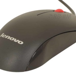 (Neuware) Lenovo MSU1175 1000-DPI Optische 3-Tasten Maus schwarz/rot