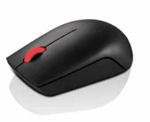 (Neuware) Lenovo - Essential Compact wireless 3-Tasten Maus schwarz/rot